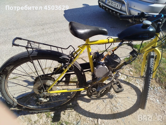 Продавам колело с двигател 50cc !!!, снимка 4 - Велосипеди - 54209313
