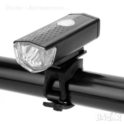 LED фар за велосипед - USB зареждане и 360° въртене, снимка 2 - Аксесоари за велосипеди - 55138775