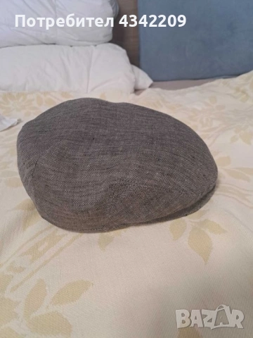 шапка Stetson Kent Linen Flat Cap Grey