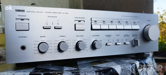 усилвател Yamaha a-520, снимка 2 - Ресийвъри, усилватели, смесителни пултове - 54542737