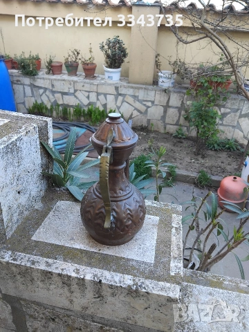 Античен меден ибрик., снимка 3 - Антикварни и старинни предмети - 54176395