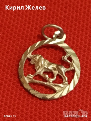 Сребърен медальон зодиакален знак ТЕЛЕЦ ♉ майсторска ръчна изработка 35090, снимка 5 - Колиета, медальони, синджири - 55030845