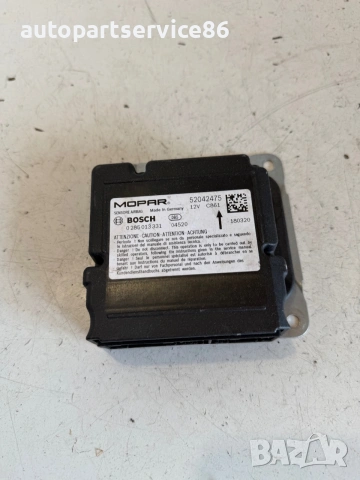 Централа Компютър за Айрбаг Airbag за Jeep Renegade –№ 0285013331 OEM 52042475, снимка 2 - Части - 55156680