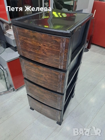 Пластмасов шкаф с четири чекмеджета 45/90/35см, снимка 7 - Шкафове - 55215905