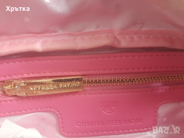 Chiara Ferragni Canvas Funky Bag - Оригинална дамска чанта за кръст и рамо, снимка 8 - Чанти - 54838953
