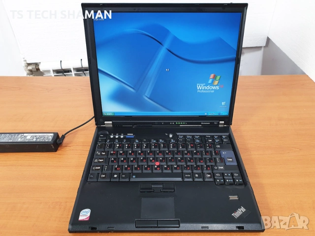 ⭐Продавам бизнес ретро лаптоп LENOVO T61 с Windows XP.⭐, снимка 3 - Антикварни и старинни предмети - 54105105
