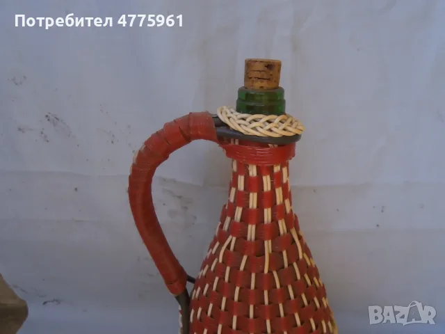 Голямя бутилка с оплетка, снимка 2 - Други ценни предмети - 55390947