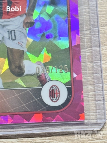  Rafael Leão от серията Topps Merlin UEFA Club Competitions 2024/25., снимка 2 - Колекции - 55325235