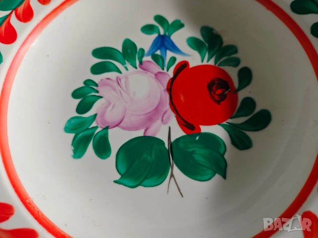 рисуван унгарска порцеланова чиния , снимка 8 - Декорация за дома - 54673629