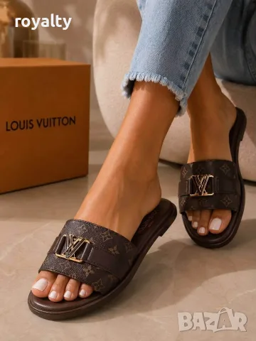 Louis Vuitton Нови Дамски Чехли и Чанта Луи Витон Различни Цветове , снимка 13 - Чанти - 55348200