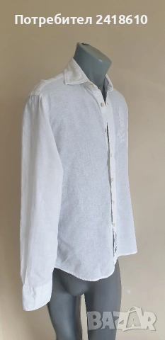 La Martina Len/ Лен Slim Fit Mens Size M  ОРИГИНАЛ! Мъжка Ленена Риза., снимка 9 - Ризи - 54883399
