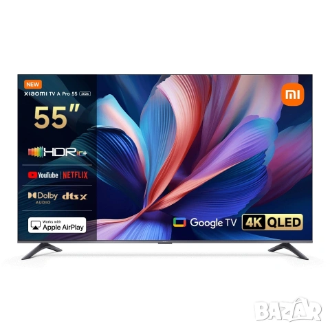 Xiaomi TV A Pro 55 2026 O39PJ 4K Ultra HD, Android, снимка 1 - Телевизори - 54099337