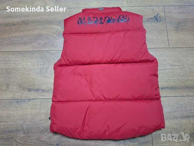 Napapijri Reversible Down Vest Размер 6-годишни Височина 120см Детски Пухен Елек Двулицев, снимка 3 - Детски якета и елеци - 54961833