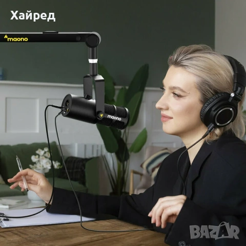 Нов Maono PD400X Подкаст микрофон, снимка 8 - Микрофони - 54196867