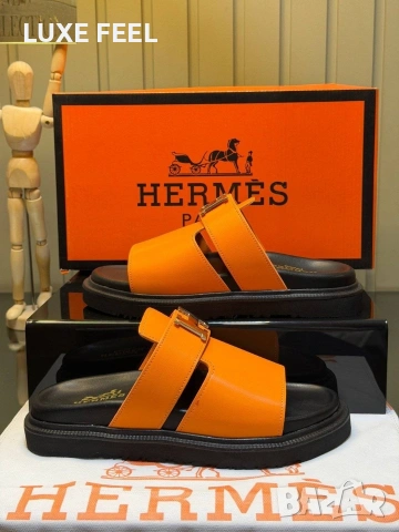 Hermes ⚜️Дамски Чехли, снимка 8 - Чехли - 54592780