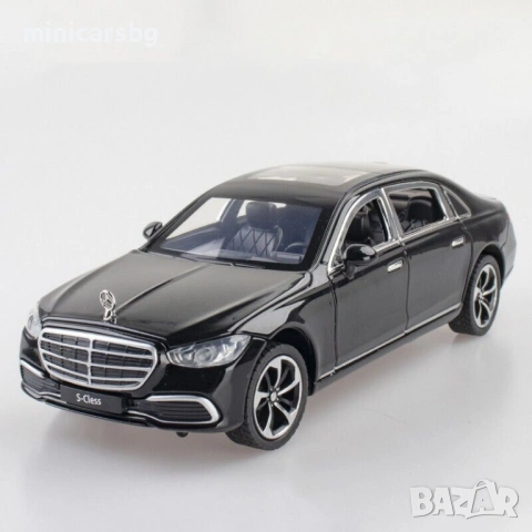 Метални колички: Mercedes-Benz S400L (W223) 1:24