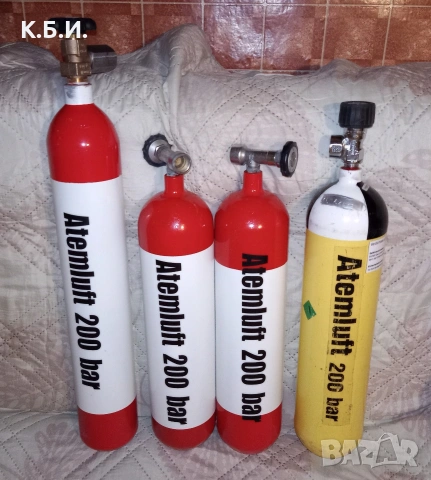 Продавам само - желязни - метални - бутилки от - 200 - 250 - 300 - BAR - работни атмосфери , снимка 9 - Въздушно оръжие - 54436110