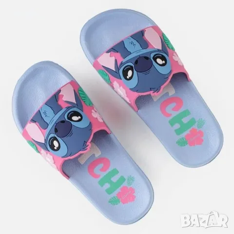 Детски чехли slides за момиче светлосини Lilo & Stitch_1260180
