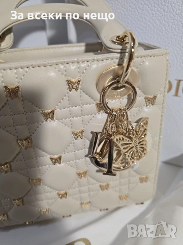 Lady Dior Butterfly Studs Дамска Чанта От Агнешка Кожа Код Brand Luxury Fashion21, снимка 6 - Чанти - 54960731