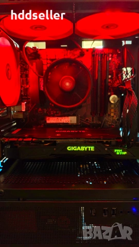 Продавам геймърски компютър RYZEN 5 3600 16GB 1070TI 250GB 1TB , снимка 2 - Геймърски - 54799194