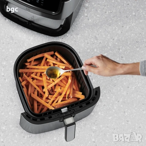 Висок Клас Electrolux Digital E6AF1-6ST Air Fryer (уред без мазнина) 1800W, Неръждаема стомана, 8 пр, снимка 7 - Фритюрници - 54286694