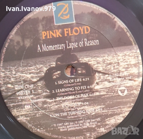 Vinyl (Pink Floyd - A Momentary Lapse Of Reason), снимка 3 - Грамофонни плочи - 55137318