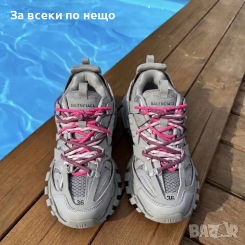 Balenciaga Track Grey Дамски Маратонки👟Дамски Спортни Обувки Код ch71, снимка 6 - Маратонки - 55482113