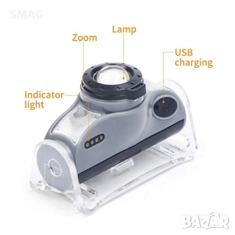 LED челник 5W сензор 8x3x5cm_1205084, снимка 3 - Къмпинг осветление - 54514582