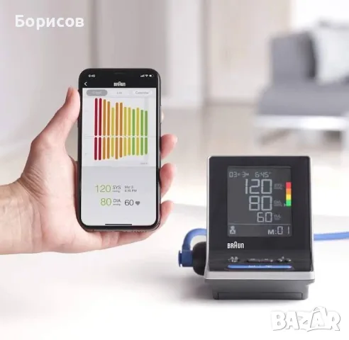 Braun ExactFit 5 Connect апарат за кръвно налягане, черен, снимка 4 - Уреди за диагностика - 55619578