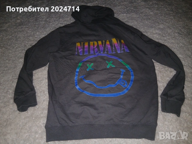 Дамски сиучър Nirvana S 100% памук, снимка 3 - Суичъри - 54956628