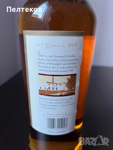 Benromach 21 year old whiskey уиски, снимка 3 - Колекции - 54382241