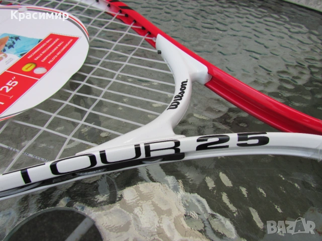 Детска тенис ракета Wilson Tour 25, снимка 6 - Тенис - 54393260