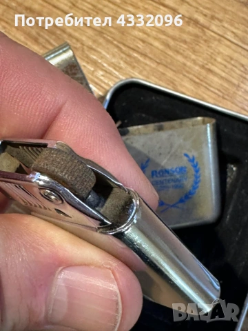 Оригинална запалка RONSON, снимка 6 - Запалки - 54112709