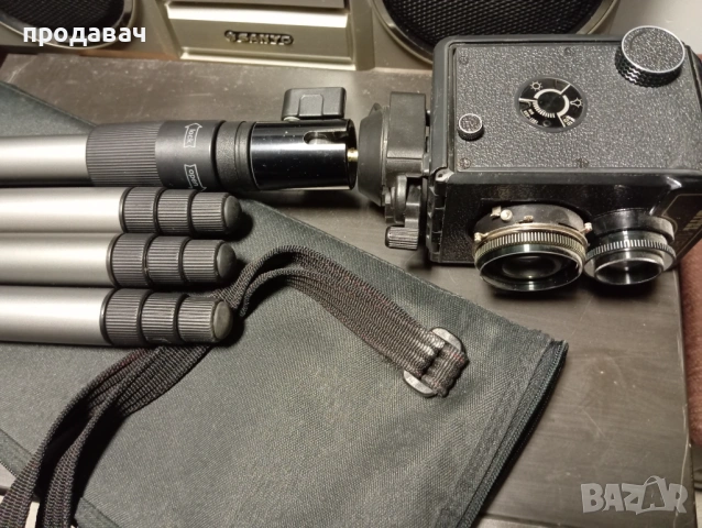 Статив и старинен фотоапарат, снимка 3 - Антикварни и старинни предмети - 54268422