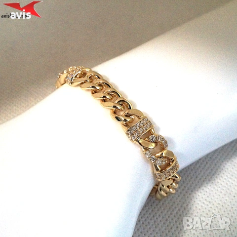 Гривна с 14К златно покритие 234874, снимка 3 - Гривни - 54162942