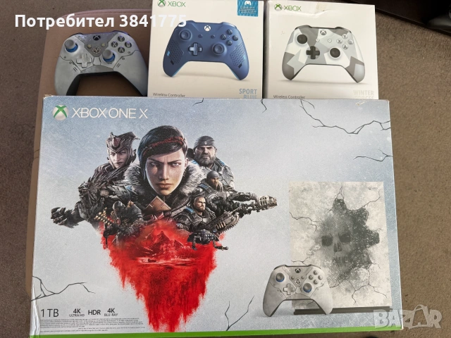 Xbox One X Gears of War 5 Limited Edition конзола с три контролера