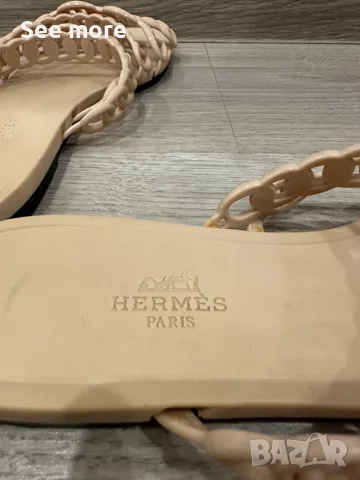 Hermès Rivage чехли екрю 40, снимка 5 - Сандали - 52720570