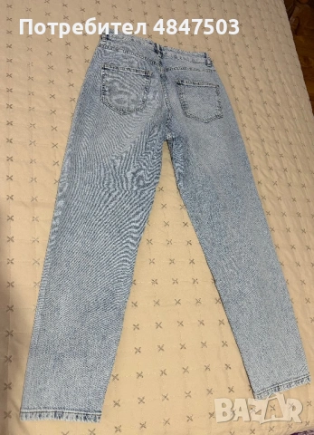 Светло сини дънки mom fit , снимка 2 - Дънки - 54784647