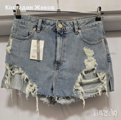  Нови със етикет. Дамски оригинални къси панталонки дънкови. ASOS DENIM 