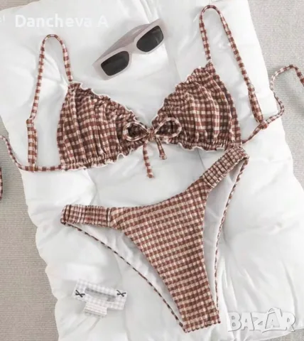 Нов бански 2 части polka dot, снимка 3 - Бански костюми - 55390412