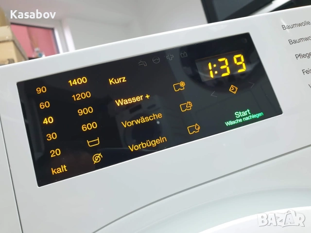Miele W1 Пералня Series Black & White PowerWash Миеле 12м Гаранция, снимка 2 - Перални - 54745410