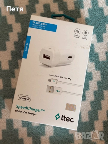 Ново зарядно за кола ttec SpeedCharger 2.1A / 10W