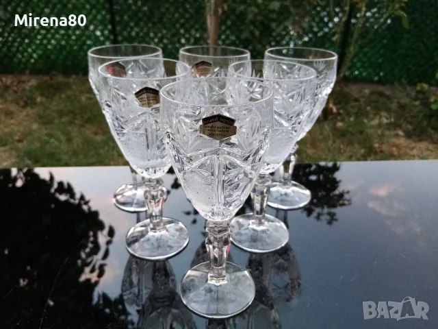 Кристален сервиз за вино НОВ - Югославия ! , снимка 2 - Сервизи - 55546931