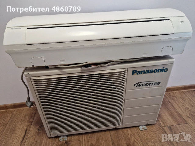 Инверторен Климатик Panasonic 9ka Отличен 150 евро, снимка 2 - Климатици - 54962009