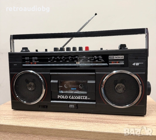 🔈Ретро радиокасетофон ITT-Nokia Polo Cassette 811 - Boombox - Профилактиран🔈