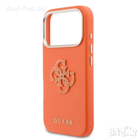 GUESS Калъф Кейс за iPhone 17 Pro Max / Orange / Оригинал /, снимка 6 - Калъфи, кейсове - 54313491
