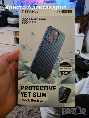 Кейс Pitaka MagEZ Case Pro 4 за iPhone 15 Pro (6.1"), Aramid Fiber 1500D, снимка 5 - Калъфи, кейсове - 54543590
