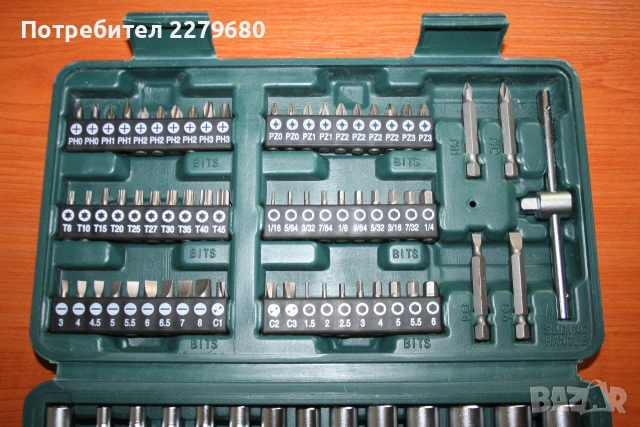 Продавам комплект вложки с тресчотка Mannesmann, 130 части, 1/4" (6.3 мм), снимка 3 - Гедорета - 55017147