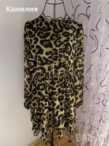 Тигрова рокля , снимка 2 - Рокли - 51465795