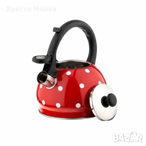 Свирещ чайник Kinghoff KH 1048 2 l черен, снимка 3 - Съдове за готвене - 55172131